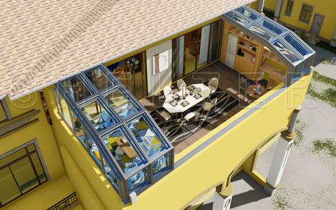 伸縮折疊陽光房特點